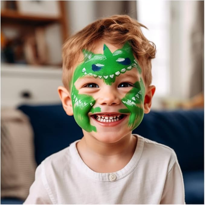 Face and Body Paint Green (30gm) Non-Toxic Paint for Children and Adults Halloween Makeup, Costumes, Festivals