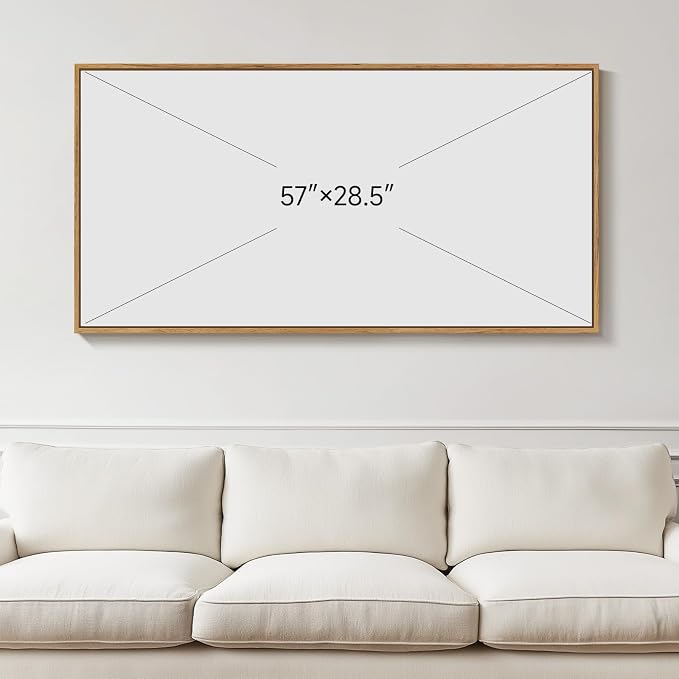 Extra Large Framed Abstract Canvas Wall Art for Living Room, Oversized Horizontal Prints Paintings Artwork for walls, Modern Gold Circle Pictures Wall Decor for Bedroom, Office, Dining Room 30x60 In