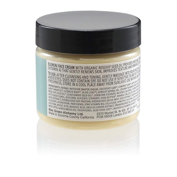 Max Green Alchemy elemeni Anti Aging Radiance Face Cream - Collagen Face Moisturizer Cream for Men and Women | Day and Night Cream Reduces Wrinkles and Improves Brightness | 2 OZ / 57 Gram
