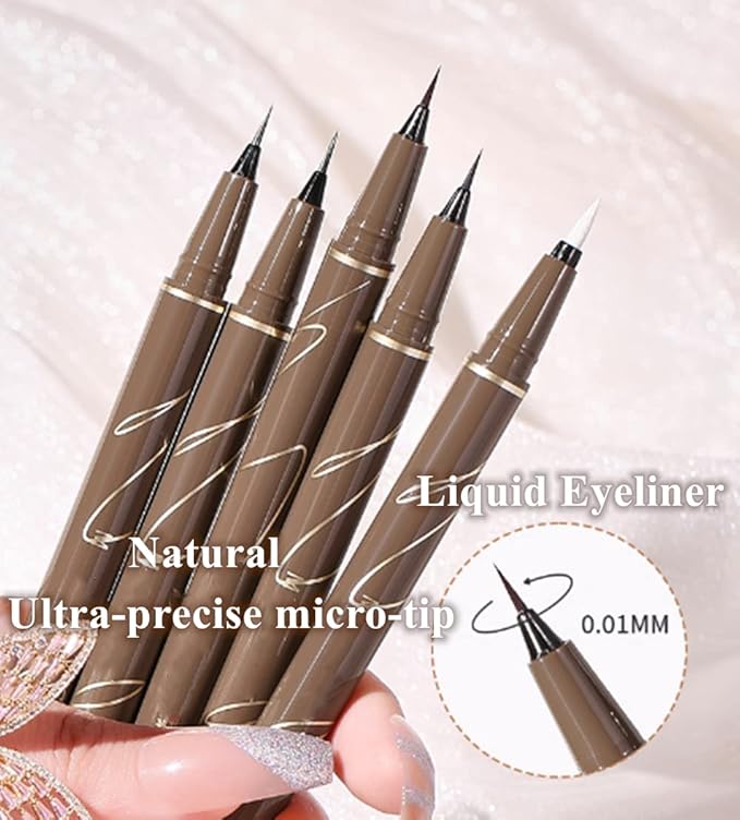 Liquid Eyeliner,Waterproof,Quick Drying,Smudge Resistant,Long Lasting,Precise All Day Eyeliner Makeup,High-Pigmented Liquid Eye Liner for Bold Looks (Black)