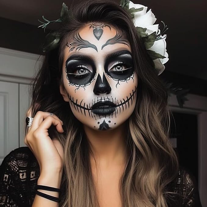 Face and Body Paint (water-based) Black (30gm) Non-Toxic High-Quality Paint for Children and Adults Halloween Makeup, Costumes, Festivals