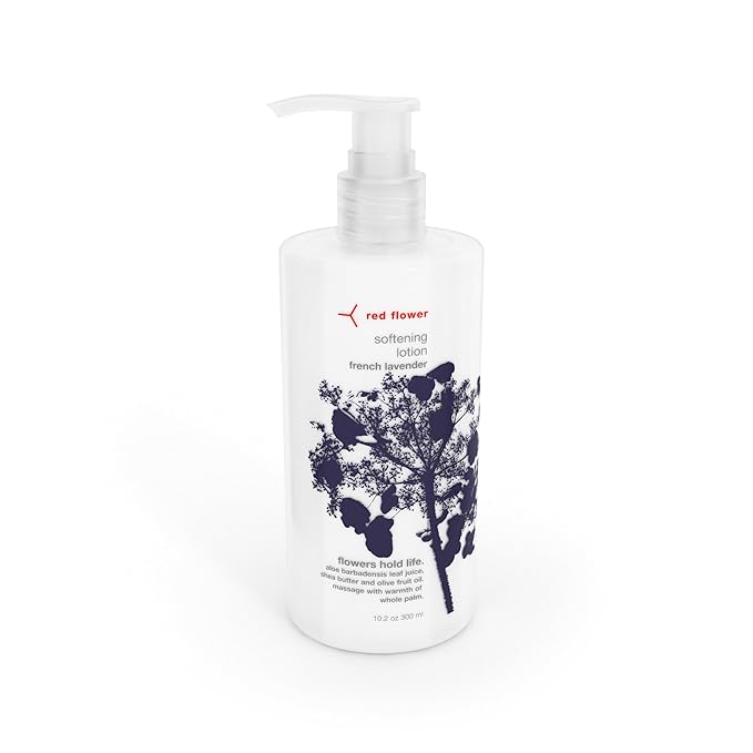 Red Flower French Lavender Body Care Duo: Purifying Body Wash & Softening Lotion for Hydrated, Smooth, and Nourished Skin