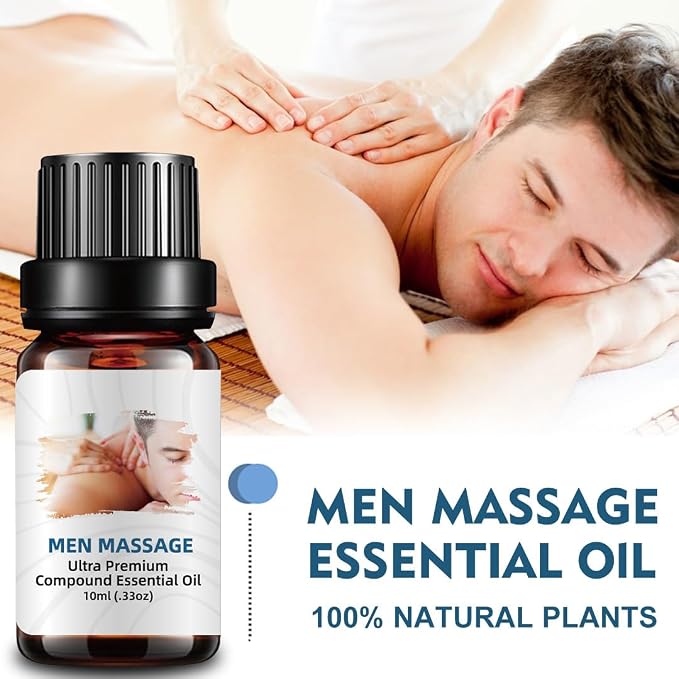 Massage and Body Glow Oil, Natural Organic Rose,Ylang Ylang Essential Oils-For Soothe Sore Muscles and Skin Tightening, with Vitamin E Anti-Aging,Aromatherapy Skin Care So Soft,Men, Women-Couple Gifts