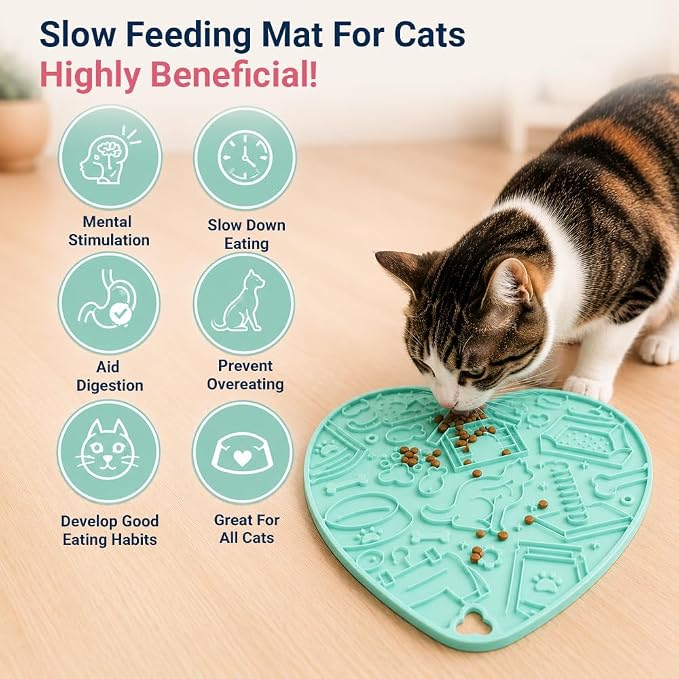 Interactive Cat Puzzle Feeder & Dog Enrichment Toy, Slow Feeder for Indoor Cats, Kittens, Puppies & Small Dogs, Treat Dispensing Food Puzzle to Encourage Foraging, Mental Stimulation & Reduce Boredom