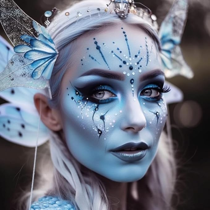 Face and Body Paint Light Blue Macaroon Color (30gm)Non-Toxic Paint for Children and Adults Halloween Makeup, Costumes, Festivals
