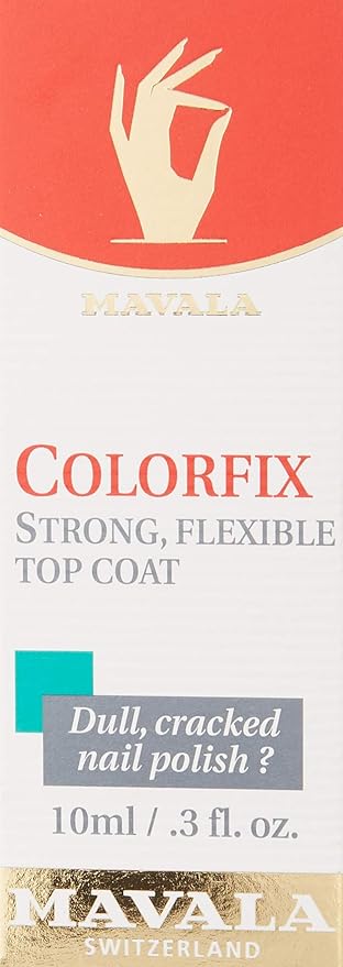 Mavala Nail Top Coat, Colorfix, 0.3-Fluid Ounce