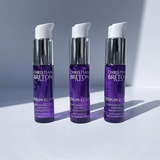 Christian Breton SÉRUM-ELIXIR - Hydrating & Firming Under Eye Serum for Smoothing Under Eyes - Hyaluronic Acid, Squalene & Peptides - Ophthalmologist Tested, Made in France - 15 ml / 0.45 oz
