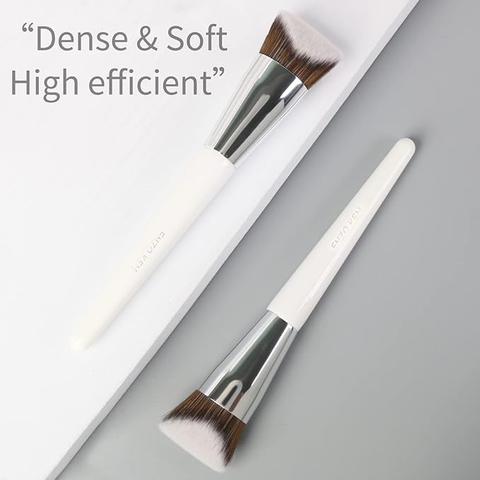 Contour Foundation Brush for Liquid Makeup, Angled Foundation Brush, Foundation Brushes for Cream Foundation, Cream Contour Brushes for Makeup, Makeup Brushes for Liquid Foundation. 822W