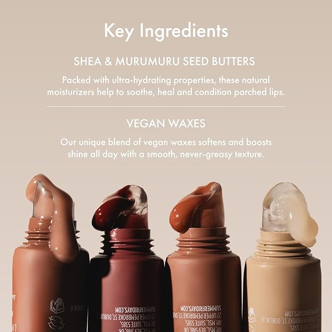 Summer Fridays Tinted Lip Butter Balm - Conditioning Vegan Lip Balm for Instant Moisture, Shine & Hydration - Sheer-Tinted, Soothing Skincare - Hot Cocoa (.5 Oz)