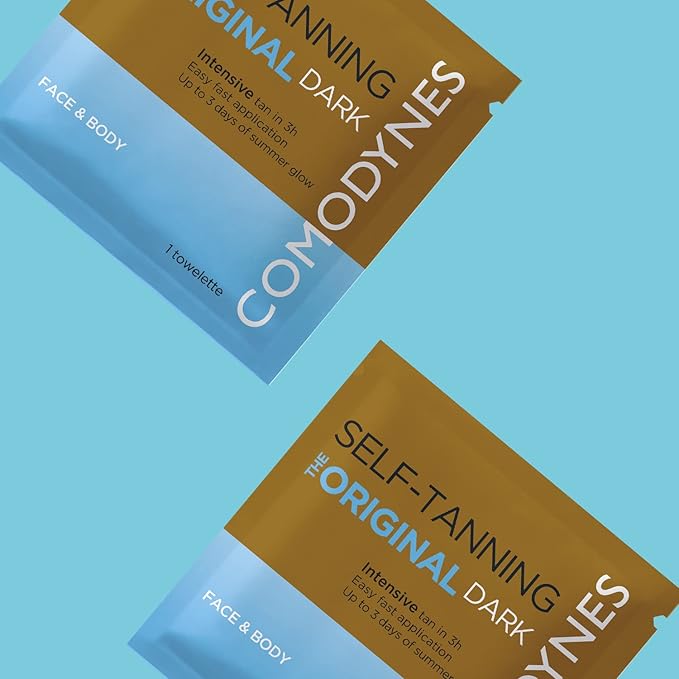 (4 Pack) COMODYNES Self-Tanning Intensive & Uniform Color - Ideal For The Face, Neck And Décolleté Area - Hidrates The Skin
