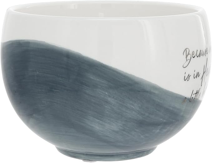 Pavilion Gift Company - Someone We Love is in Heaven, There is A Little Bit of Heaven in Our Home - 15oz Soy Wax Candle in Ceramic Vessel in Memory Loss of Loved One Remembrance Bereavement Gift