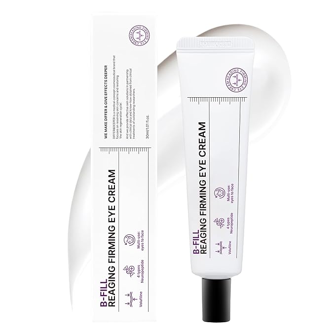 Differ & Deeper Reaging Firming Eye Cream – Lightweight Eye Treatment for Smoother, Hydrated Under Eyes | K-Beauty Skincare (30ml)