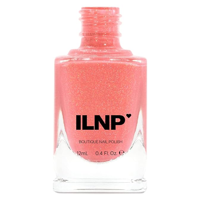 ILNP Riley - Coral Shimmer Holographic Nail Polish
