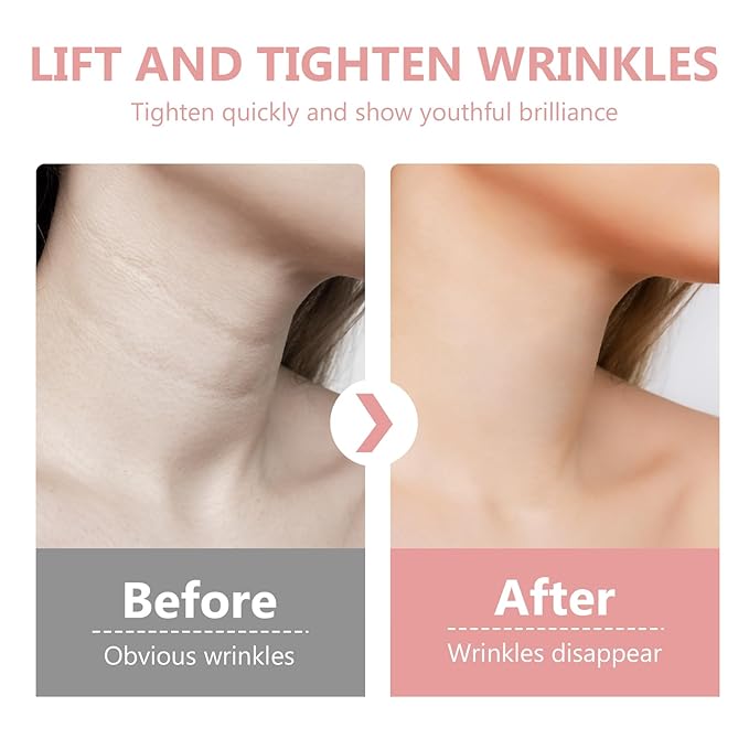 Neck Lift Tape, 20 PCS Invisible Neck Wrinkle Patches for Instant Skin Support, Improves Neck Lines & Wrinkles, Ultra-Thin Breathable Ne_ck Strips for Smooth Look, Reusable & Comfortable Wear