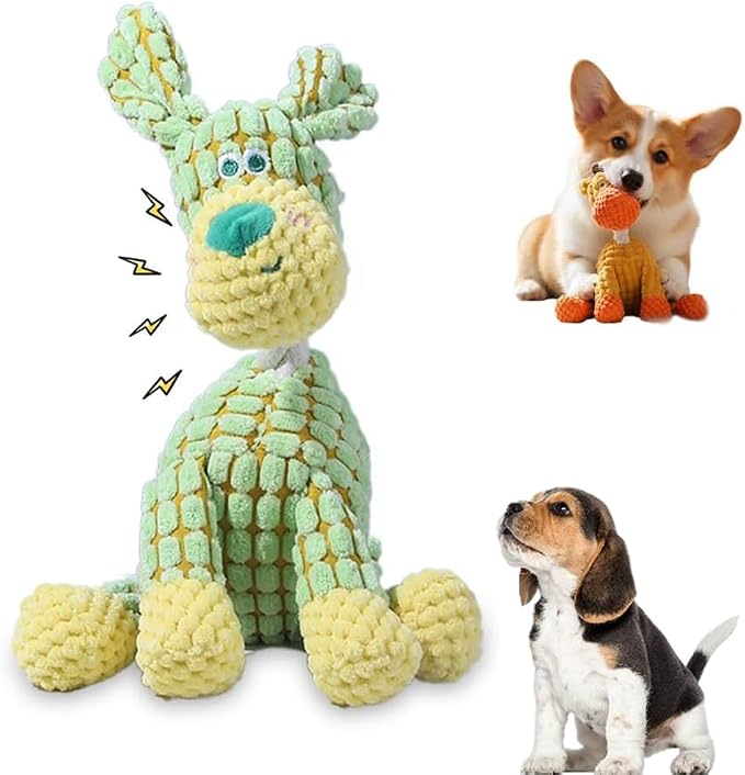 Dog Toys Indestructible Plush Dog Toy for Aggressive Chewers,