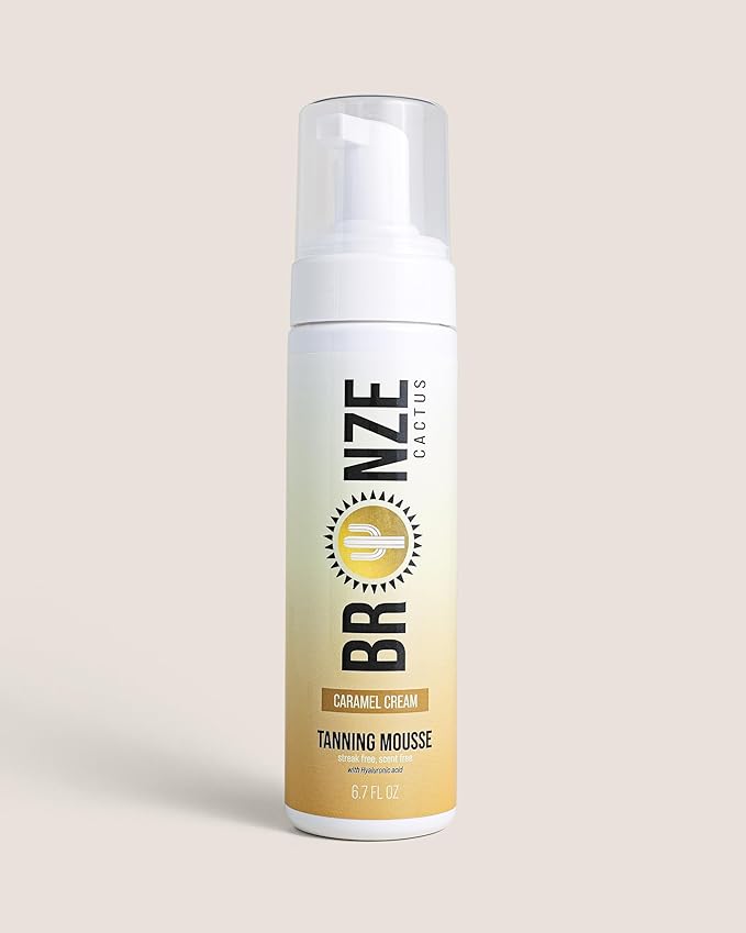 Caramel Cream Tanning Mousse | Easy Application & Instant Gratification | Dries Immediately Without Leaving You Sticky | Non-Scented, Streak Free
