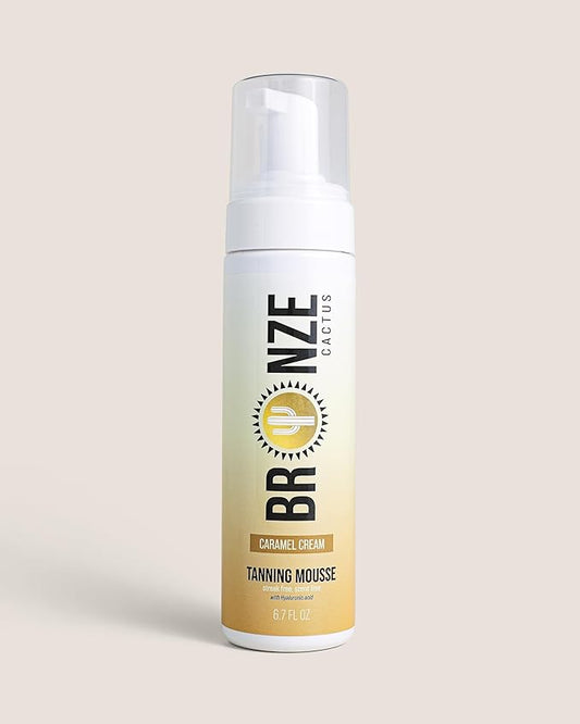 Caramel Cream Tanning Mousse | Easy Application & Instant Gratification | Dries Immediately Without Leaving You Sticky | Non-Scented, Streak Free