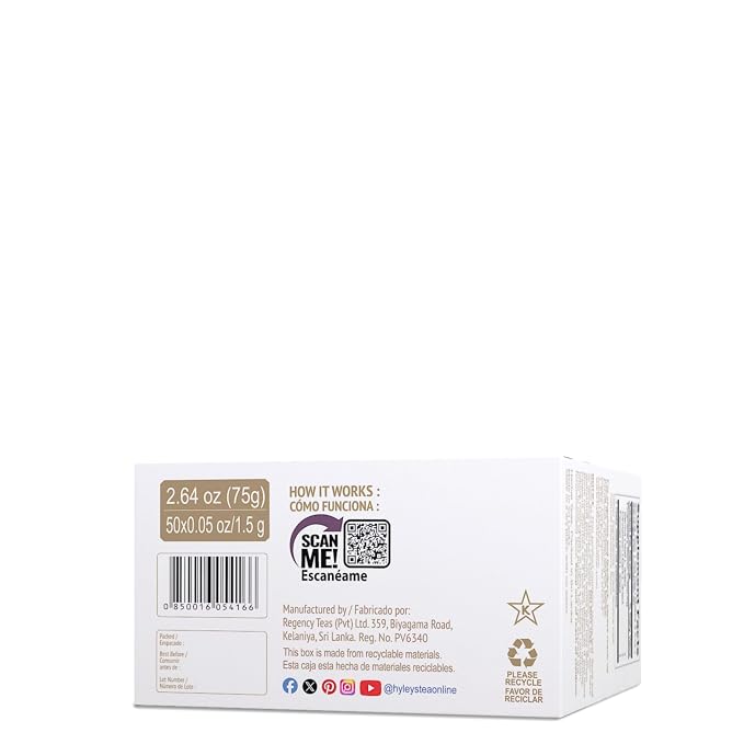 HYLEYS Colon Cleanse Tea, Blackberry Flavor - 300 Individually Wrapped Tea Bags (6 Pack of 50) - Caffeine Free, Gluten Free - Herbal Supplement