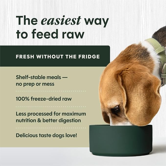 Instinct Freeze Dried Meals, Natural Dog Food, Cage-Free Chicken, 45 oz Bag | FreshDried raw, 85% meat & organs, 15% non-GMO vegetables, fruits & other wholesome ingredients, supports overall vitality