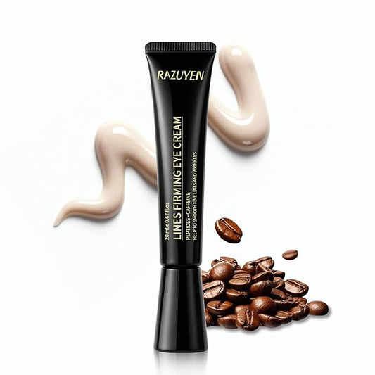 Under Eye Cream for Dark Circles Fading, Puffiness and Wrinkles, Hyaluronic Acid + Peptide + Caffeine Eye Cream Anti Aging, Hydrating Eye Care, 20ml/0.67 fl oz