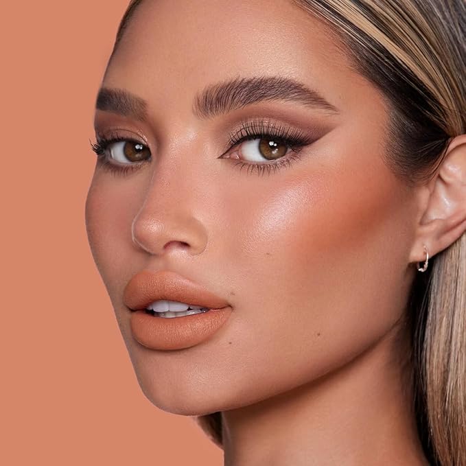 CARSLAN Velvet Matte Lipstick, High Pigment Lip Mud, Longwear, Lightweight, Smooth, Moisturizing Lipstick with Vitamin E, Hyaluronic Acid, GM03