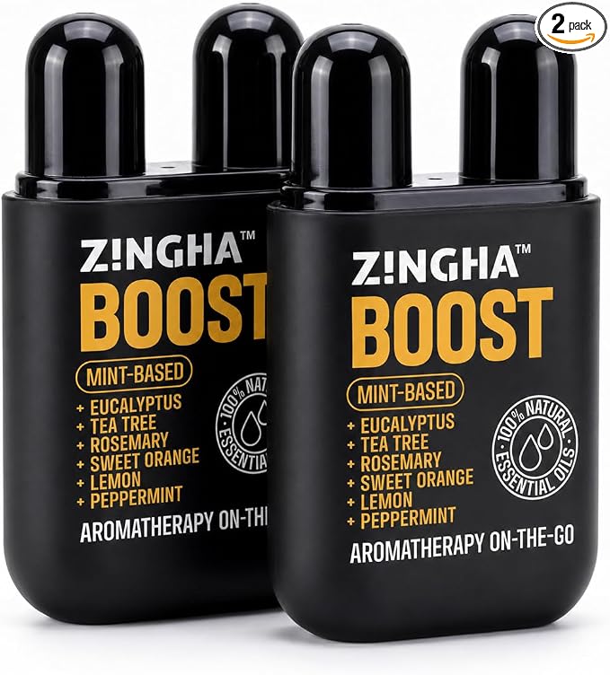 Z!NGHA Nasal Stick – Instant Clear Breathing & Sinus Relief | Strong Aromatherapy Inhaler with Natural Essential Oils | Portable Mood Boost & Mental Clarity Reset