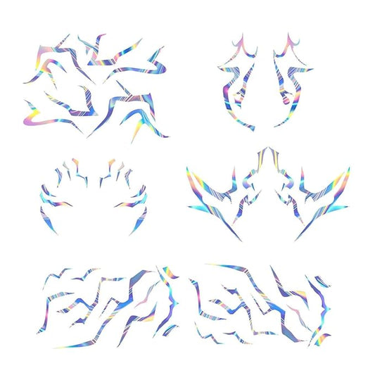 Temporary Patterns Tattoos Laser Heat-Transfer Cosplay Tattoo Stickers, Realistic Waterproof Body Art for Cosplay, Halloween, and Party Makeup