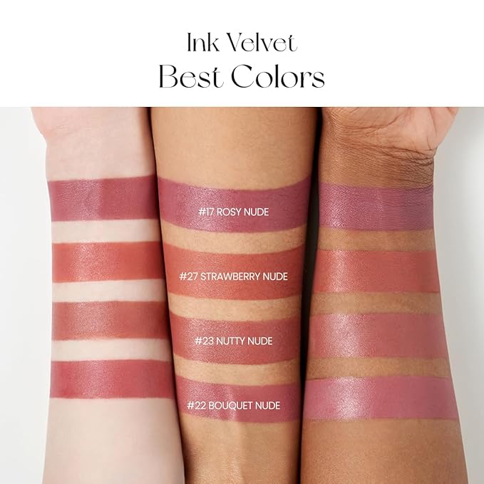 Peripera Ink the Velvet Lip Tint - High Pigment Color, Longwear, Weightless, Not Animal Tested, Gluten-Free, Paraben-Free (01 GOOD BRICK (NEW))