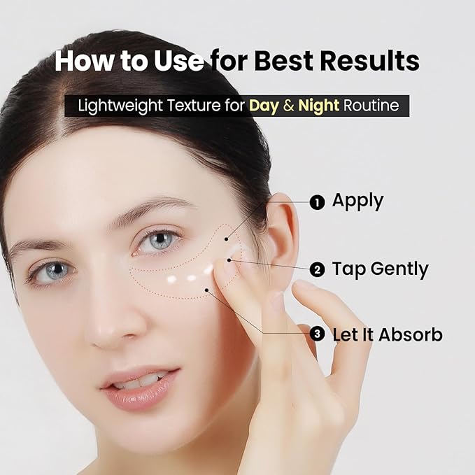 coxir Black Snail Collagen Eye Cream – Firming & Hydrating Snail Mucin, Collagen & Niacinamide for Puffiness, lifting & Dullness under eyes area | Korean Eye Treatment (30ml)