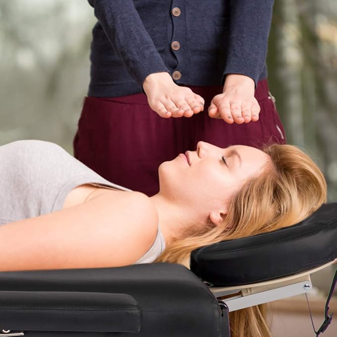 BestMassage Massage Bed Portable Massage Table 77" L 30" W 4" THK Lash Bed Height Adjustable 2 Folding PU Leather Spa Table with Oxford Bag for Spa Footmassage Facial CareSpa Tattoo