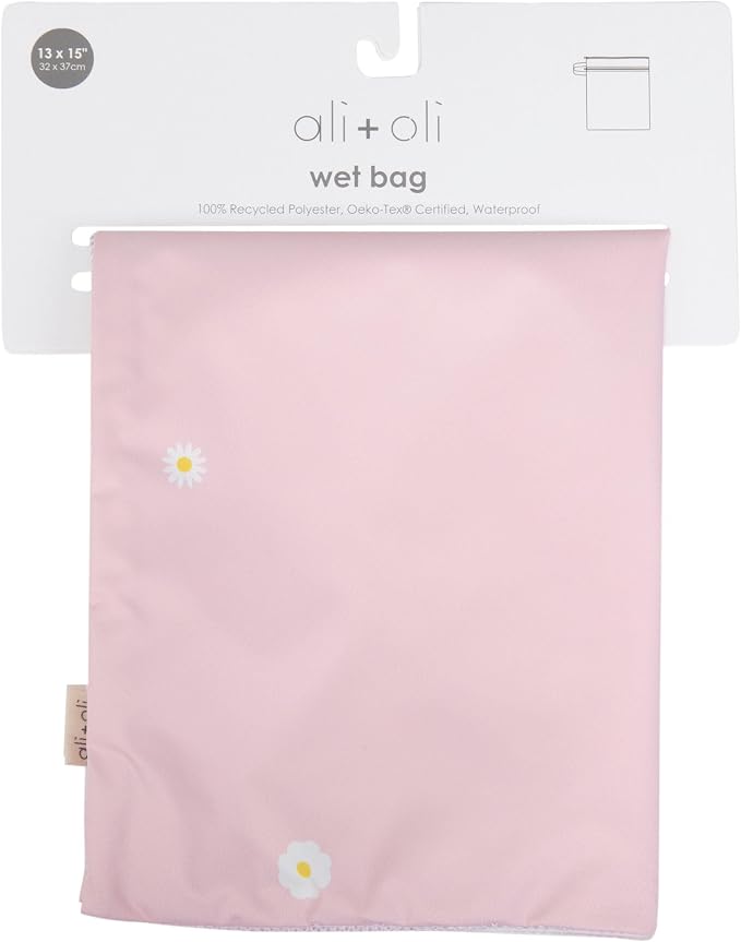 Ali+Oli Wet Dry Bag, Dual Compartment, Water Resistant, Baby Gear | Swimwear storage, Stroller attachment, Daycare essentials, Clothing separation, Travel organization, Reusable