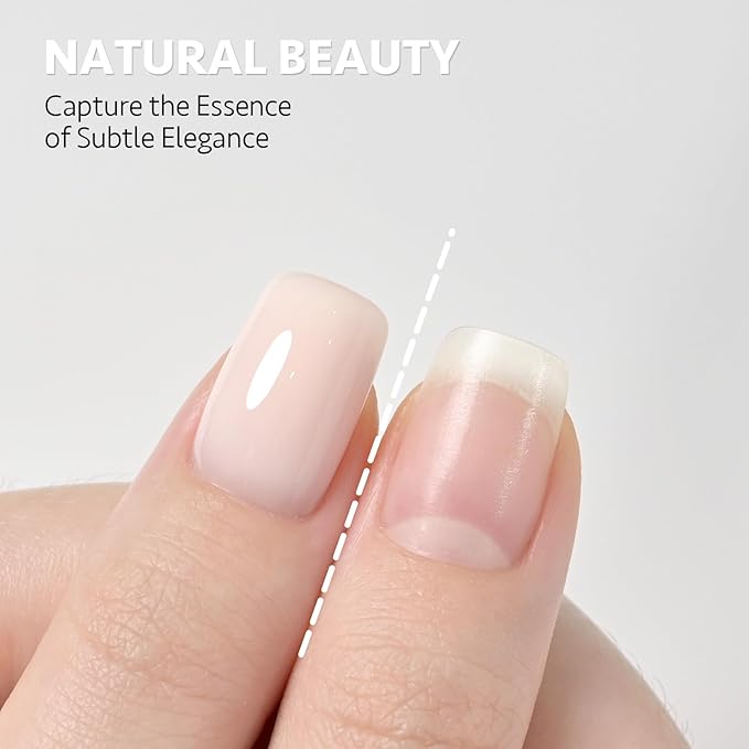 GAOY Nude Jelly Gel Nail Polish, 16ml Sheer Translucent Netural Soak Off Gel Polish, UV Light Cure for Nail Art DIY at Home, 2948 Sheer Opal