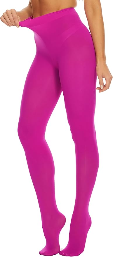 CozyWow Women's 80D Soft Opaque Tights, High Waist Solid Color Womens Tights with 30+ Colors