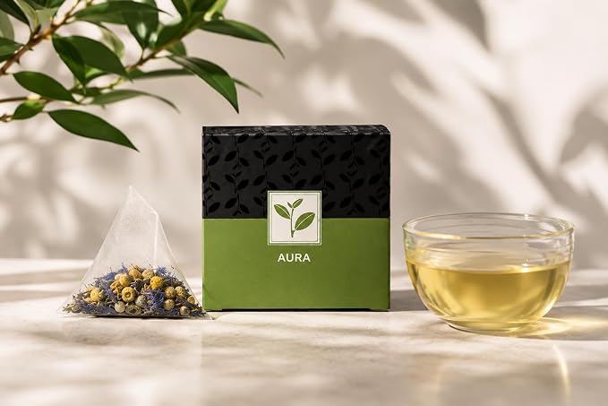 Pure And Easy Tea, Verdant Green Tea Sampler, 5 Whole Leaf Green Tea Blends, Premium Green Tea Gift Set, 15 BPA-Free Plant-Based Tea Bags (52.5g)