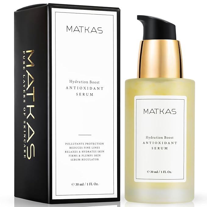 MATKAS Korean Antioxidant Centella Niacinamide Serum 1 Fl. Oz. - Niacinamide Serum for Face with Hyaluronic Acid, Korean Skincare for Dark Spots, Centella Ampoule Redness Corrector for Face