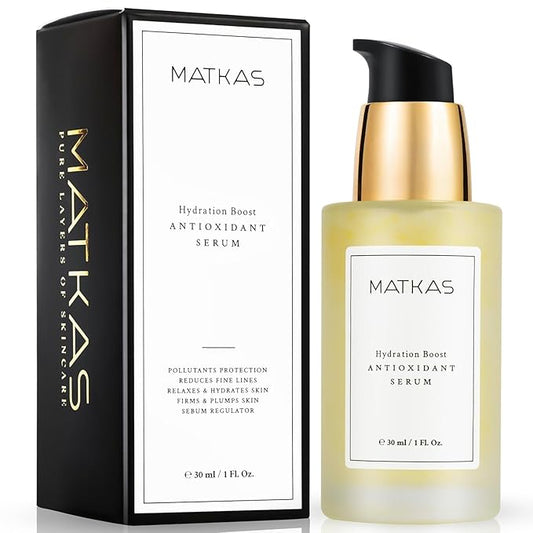 MATKAS Korean Antioxidant Centella Niacinamide Serum 1 Fl. Oz. - Niacinamide Serum for Face with Hyaluronic Acid, Korean Skincare for Dark Spots, Centella Ampoule Redness Corrector for Face