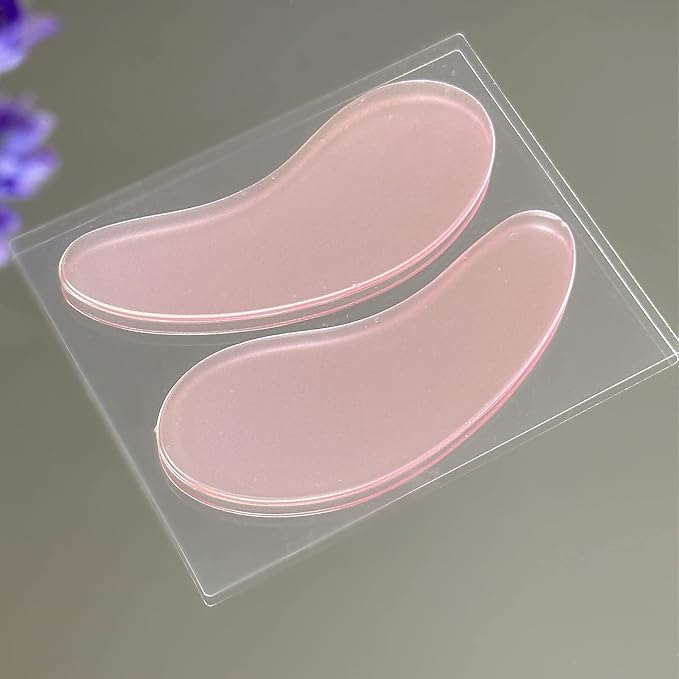 Silicone Eye Patch Reusable Under Eye Patches Sticky Under Eye Cover Shield Eyelash Extension Mask 8 Pair Lower Lash Isolation Pad For Sensitive Skin Relaxing Lash Perm Tint Pads (Mix Rainbow Color)