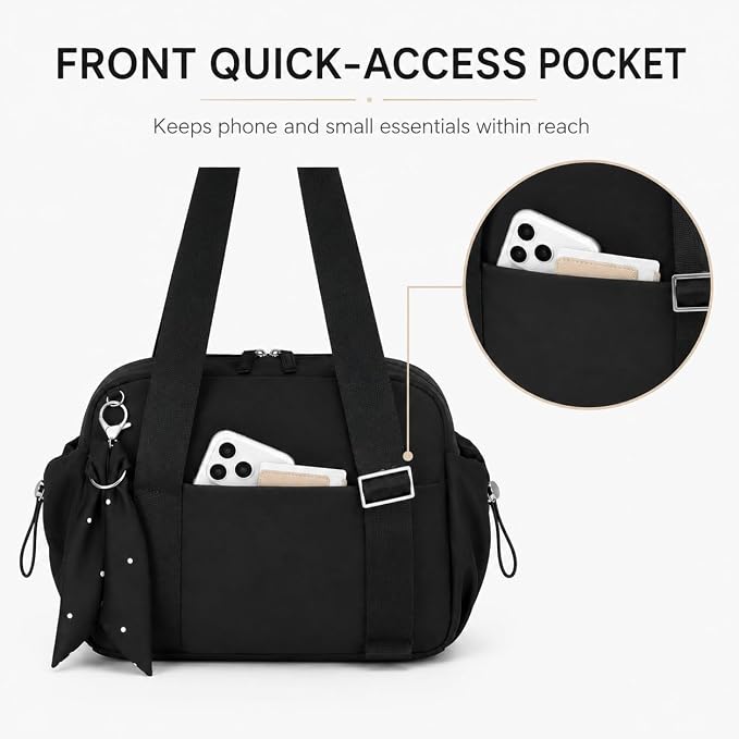 LOIDOU Aesthetic Mini Gym Bag for Women with Wet Dry Pocket, Lightweight Dance Ballet Gymnastic Small Tote Bag for Workout Yoga Clean Girl Lifestyle Overnight Weekend Trip