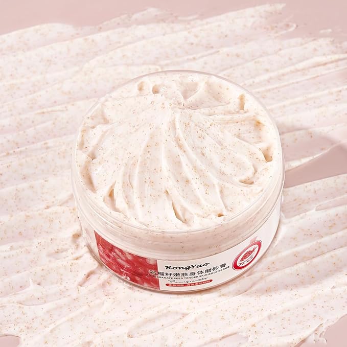 Body Scrub - Exfoliates & Deeply Nourishes for Smooth, Radiant Skin (Pomegranate Seed)