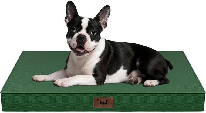 Orthopedic Waterproof Dog Bed for Small Dogs and Cats | Egg Crate Foam for Joint Support, Fits 30x19 Crates, TPU Waterproof Layer, Machine Washable 1680D Oxford Cover, Up to 30 lbs