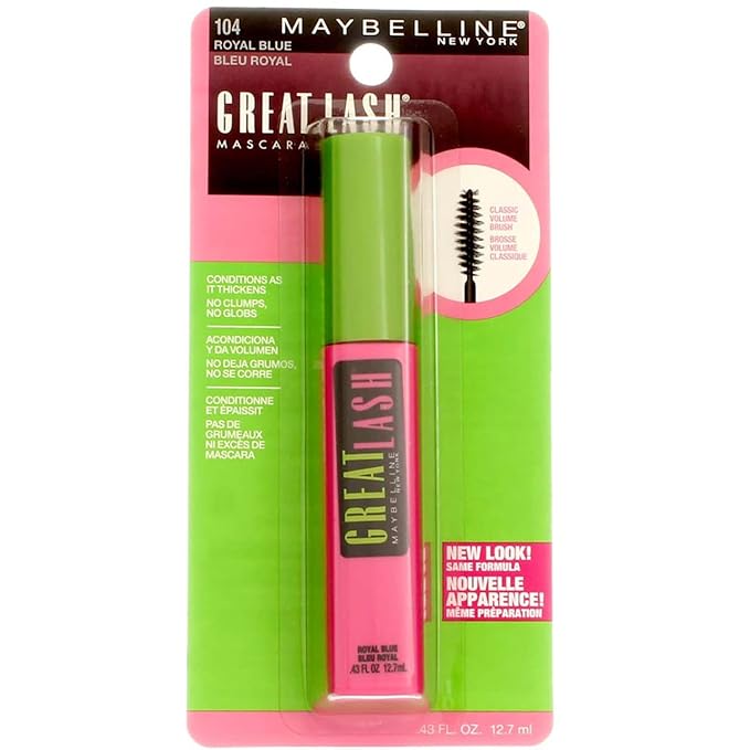 Maybelline Great Lash Mascara, Royal Blue (6 Mascaras)