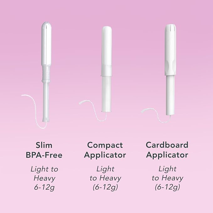 Rael Tampons, Compact Applicator - Made with Organic Cotton, Moderate Absorbency, BPA-Free, Chlorine Free, Leak Locker Technology (36 Count, Regular)