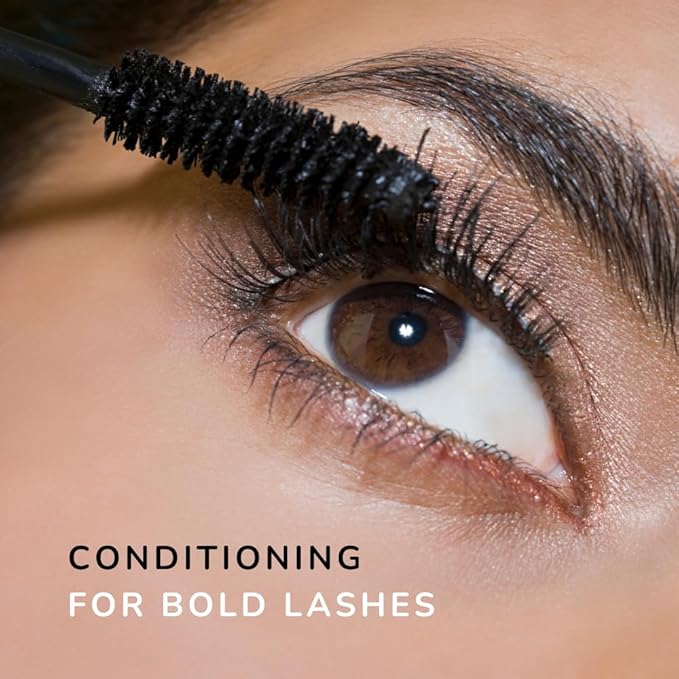 Emani Natural Healthy Lash Mascara, Volume and Length, Hypoallergenic for Sensitive Eyes, Clean Natural Ingredients, Smudge Proof & Volumizing, Midnight