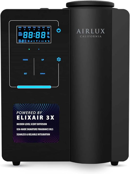 Jupiter 500 Scent Diffuser, Elixair 3X Cold Air Oil Diffuser for 1800 sq ft Home, Commercial Spaces, Office, Bathroom, Living Room Decor, 200ml Tank (Black)