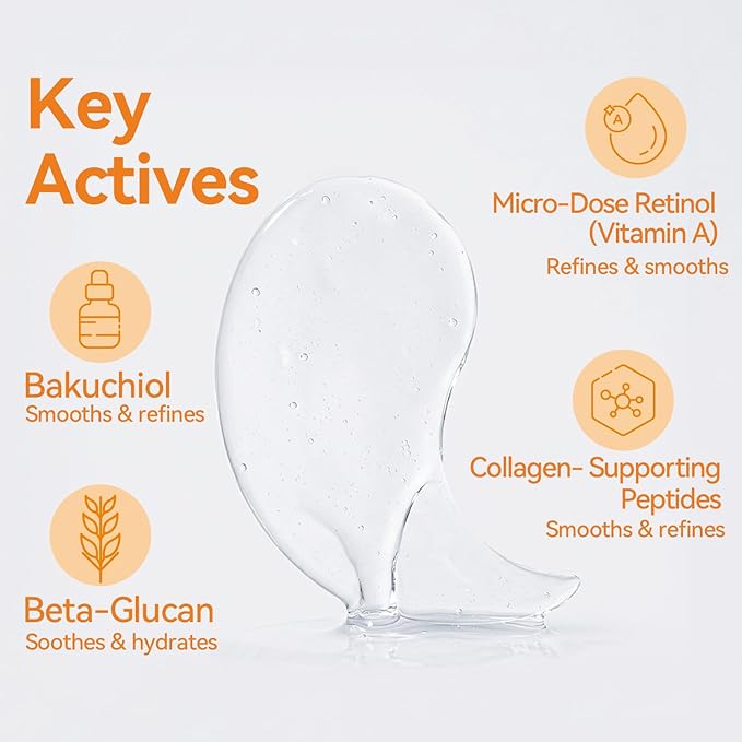 Pulse Energy Retinol Under Eye Patches (28 Pairs), Bakuchiol, Peptides & Vitamin A Hydrogel Eye Mask for All Skin Types, including Sensitive Skin - Smooth Fine Lines & Wrinkles, Firming Lift