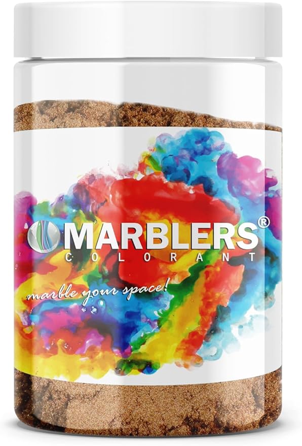 MARBLERS Brown Mica Powder [Bronze] 4oz (113g) | Cosmetic Grade | Epoxy Resin Pigment, Dye | Non-Toxic, Vegan, Cruelty-Free | Lip Gloss, Nails, Body Butter, Bath Bomb, Candle & Soap Making