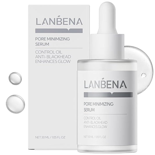 LANBENA Blackhead Remover Nose Pore Strips for Face, 2.0 Upgraded Deep Cleansing Peel off Mask Nose Strips Skincare for All Skin (1.06 Oz/30g) - 60pcs Strips (Pore Minimizing Serum)