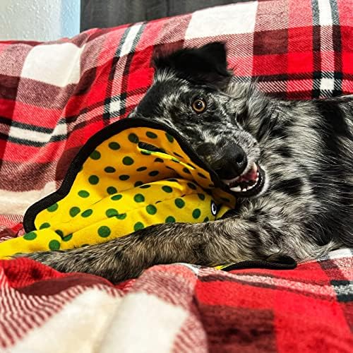 Snuggle Puppy Tender-Tuffs Tug Dog Toy, Yellow Stingray - Large