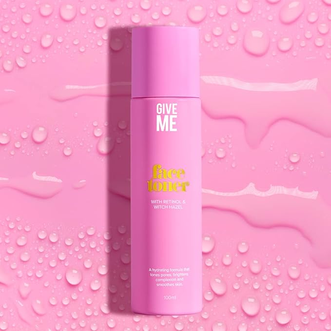 Give Me Cosmetics Witch Hazel Toner for Face, Hydrating, Contains Anti-Aging Retinol and Hyaluronic Acid, Reduces Fine Lines and Wrinkles, Paraben-Free