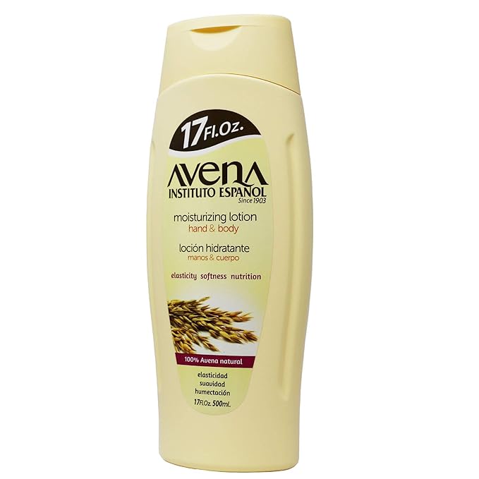 Avena Instituto Espanol Moisturizing Hand and Body Lotion, Helps Moisture Soften and Nourish your skin, 2-pack Of 17 FL Oz, 2 Bottles